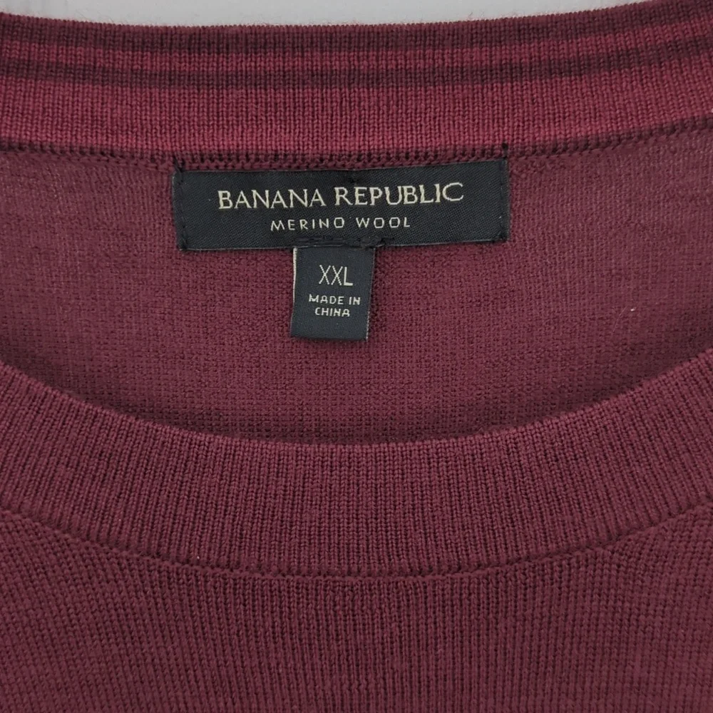 Banana Republic Burgundy Merino Wool Sweater
